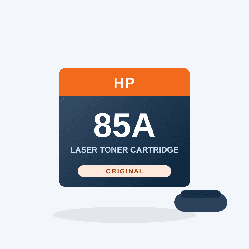 HP 85A original toner cartridge box